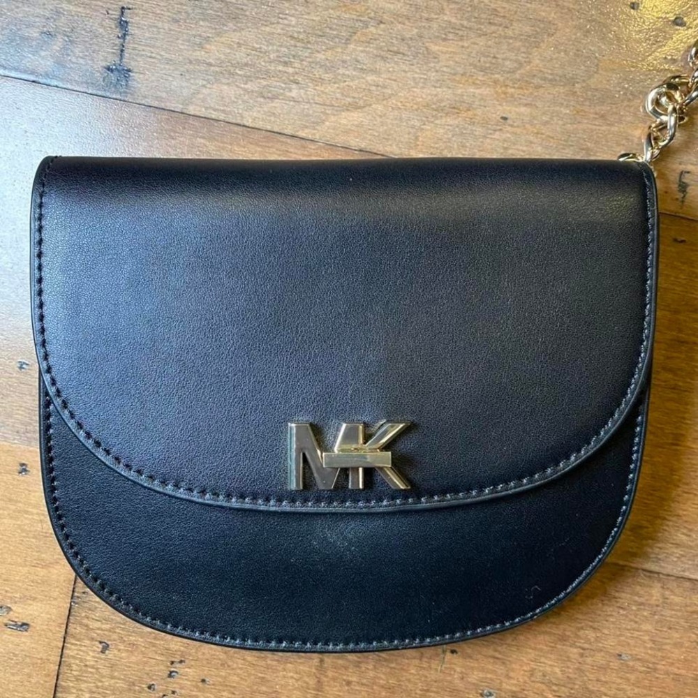 Michael Kors Black Belt Bag‎ With Chain Strap
